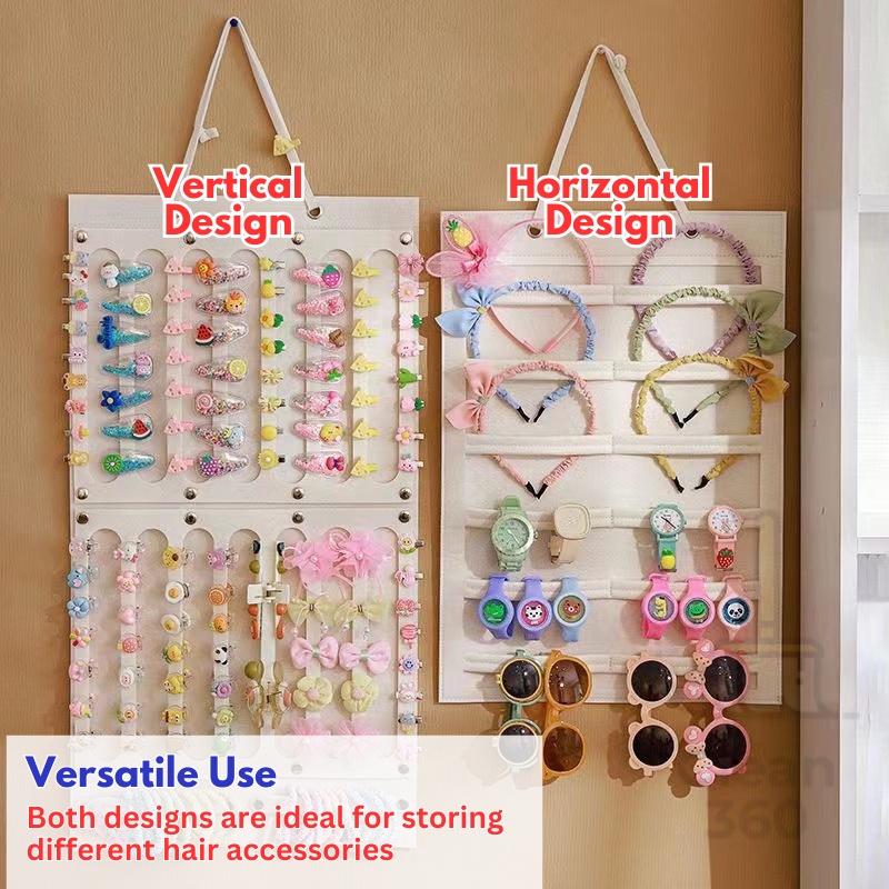 Hair Accessories Organizer Hanging Organizer Aksesori Rambut Wanita ...