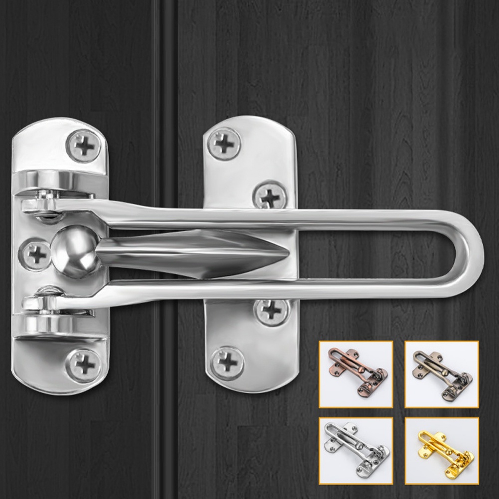 Not Need To Be Punched Swing Bar Lock Security Door Lock Green Bronze