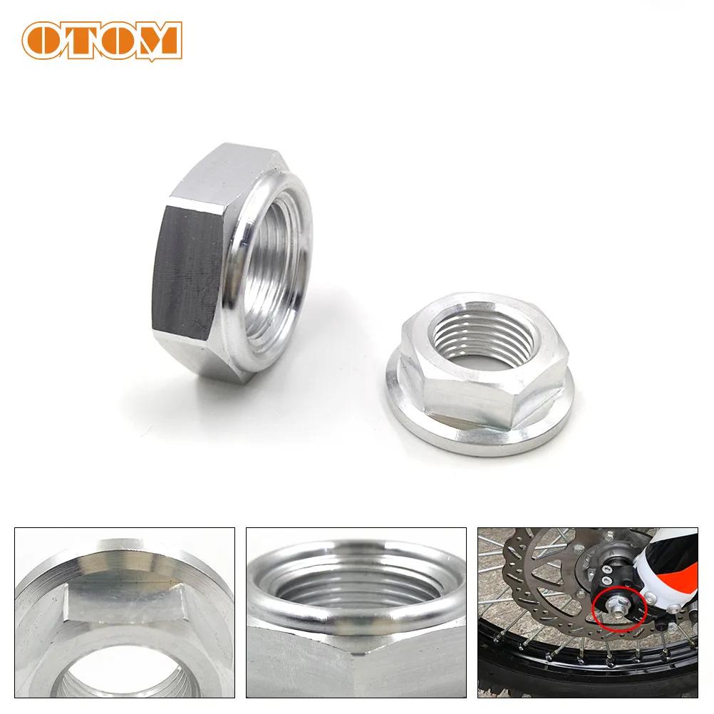 OTOM Motorcycle M16/M22 Front And Rear Axle Nut 7075 Aluminum CNC
