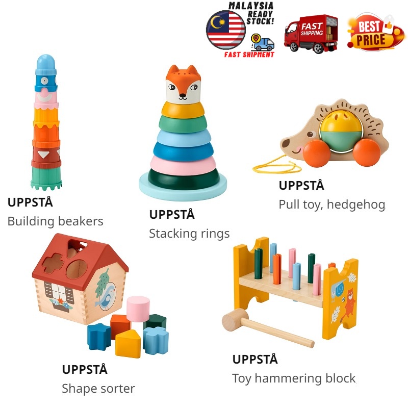 UPPSTÅ Toy hammering block, multicolor - IKEA