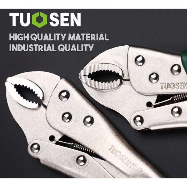TUOSEN 10 INCH LOCKING PLIER VICE GRIP PLIER CURVED JAW LOCKING TYPE ...