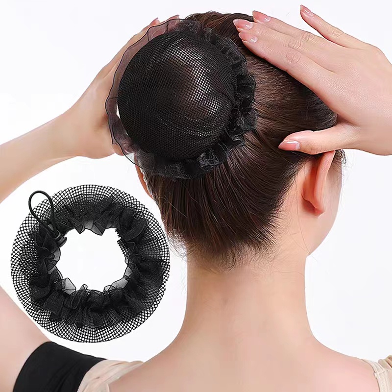Black Invisible Hair Net Disc Ball Head Artifact Dance Special Curling ...