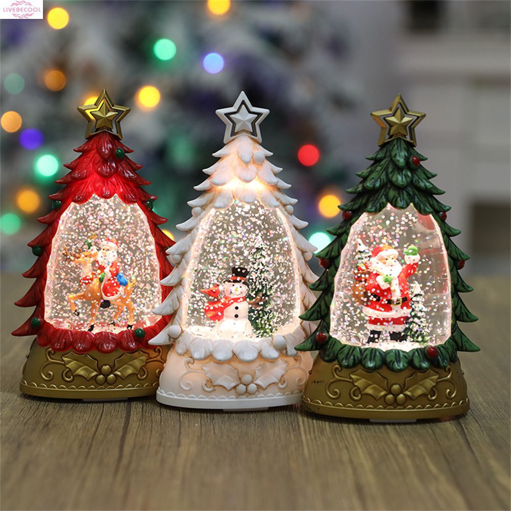 New Creative Snowman Falling Snow Crystal Ball Eggfree Ornaments Water