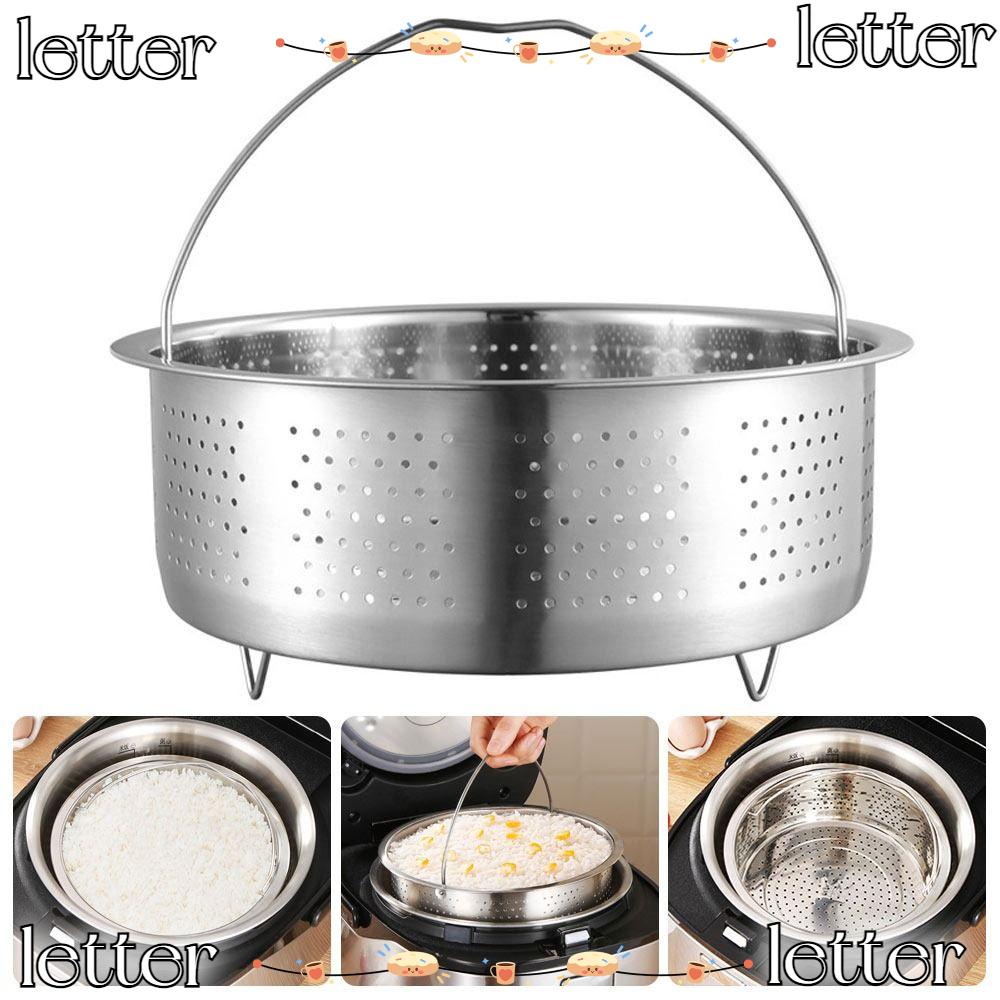 LETTER Steaming Grid, Insert Steamer Pot Stainless Steel Food Steamer ...