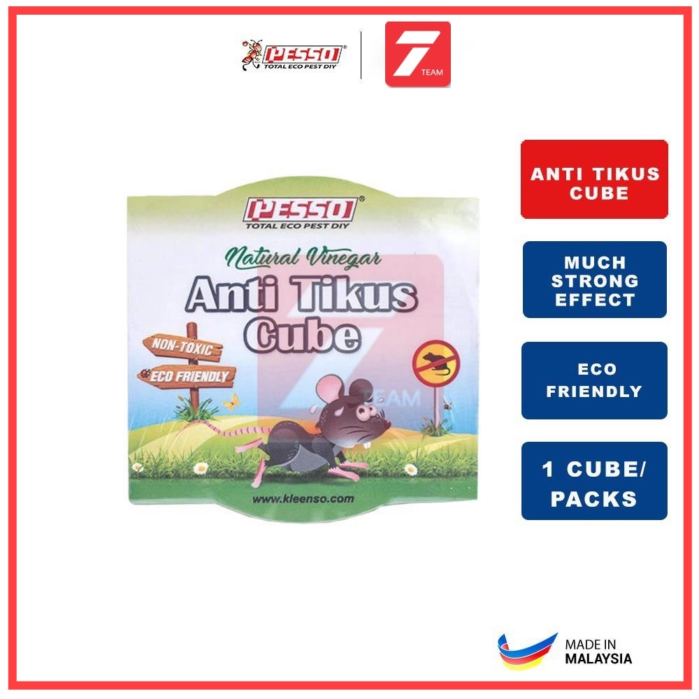 Kleenso Pesso Eco Anti Rat Tikus Cube Repellent Natural Vinegar (1 Cube
