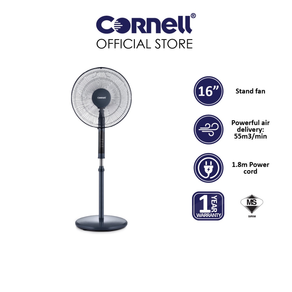 Cornell 3 Speeds 16 Stand Fan | CFN-S166AX | Shopee Malaysia