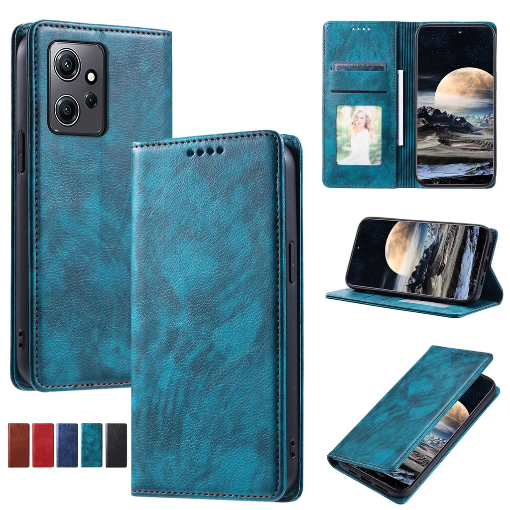 Flip Case for Xiaomi 14 13T 12T 11T Pro POCO C65 M6 Pro 4G M5s M3