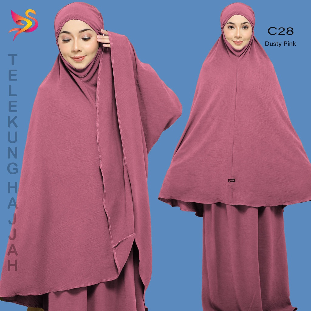 TELEKUNG HAJJAH BERTALI KAIN IRON LESS | TELEKUNG CEY COTTON | Shopee ...