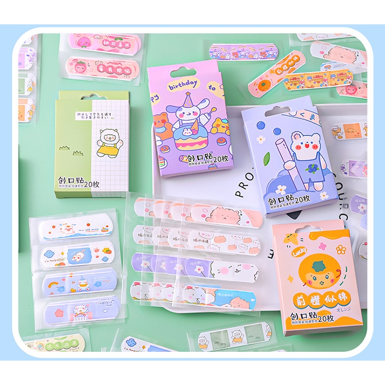 SUMAIRU Cute Cartoon Aid Hemostasis Adhesive Bandages Kids Injury ...