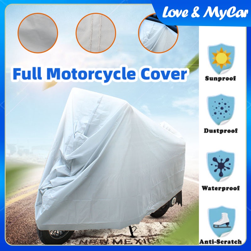 FAST POS👍 Full Protective Motorcycle Covers Anti UV Rain and Dust UV Motor Cover Waterproof