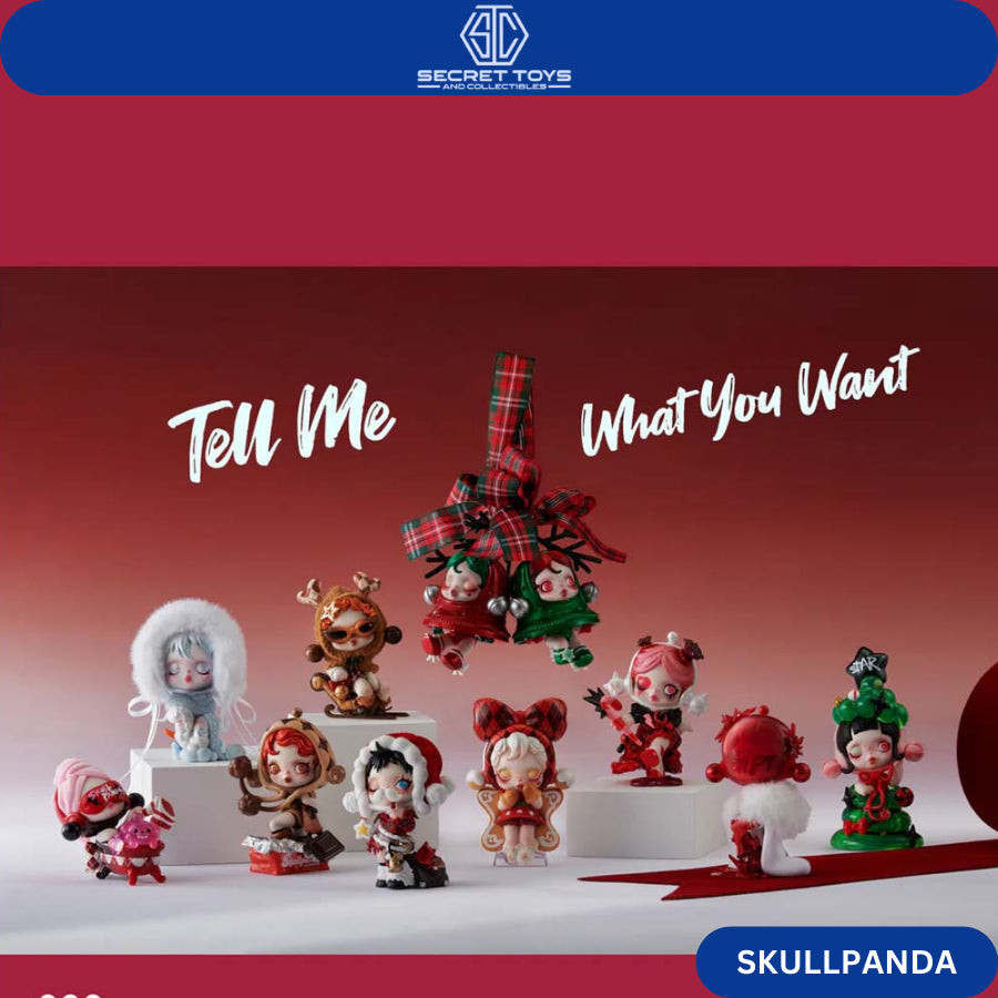 Pop Mart Skullpanda Tell Me What You Want Series-Pendant Blind Box Whole Set POPMART SKULLPANDA Tell Me What You Want