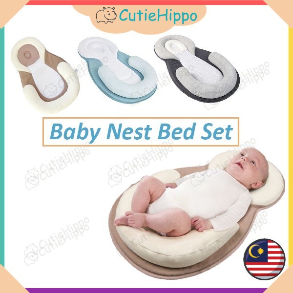 Portable Baby Crib Travel Nest Bed Pillow Baby Bassinet Nest Folding ...