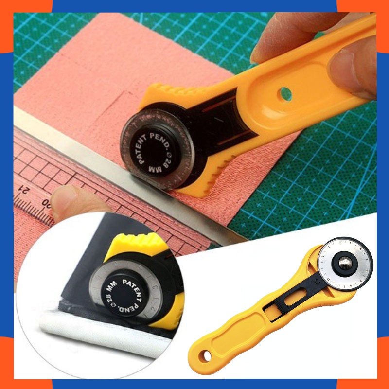 45mm Roller Cutter Stainless Steel Blade Quilters Scissors Tailor