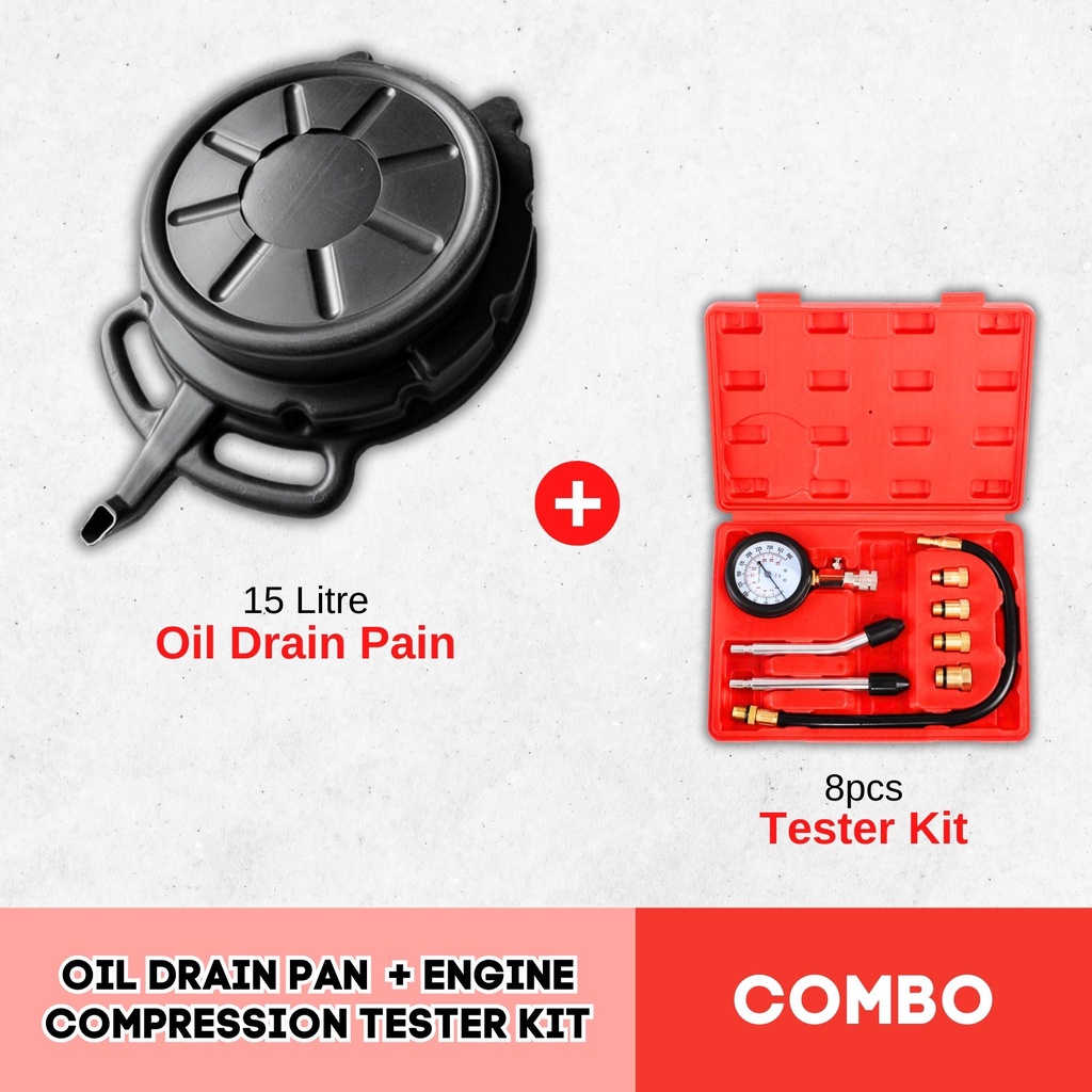 10L / 15L Oil Collector Tank Plastic Oil Drain Pan Fuel Fluid Basin