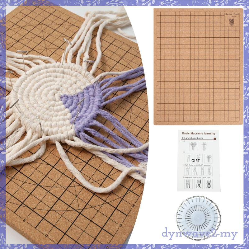 [DynwaveedMY] 31x Macrame Board and Pins Macrame Board with Pins