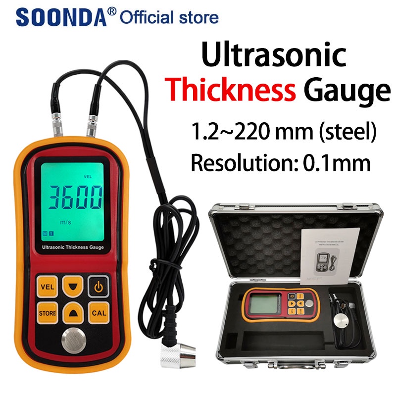 Ultrasonic thickness gauge with box Digital Ultrasonic Thickness Gauge