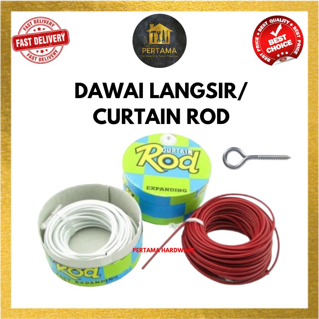 Spring Dawai Langsir CURTAIN ROD (Random Colour) | Shopee Malaysia