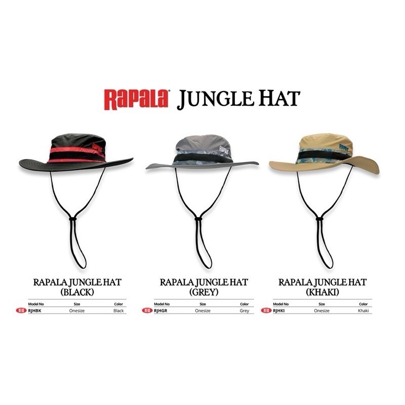 ⚠️ORIGINAL⚠️RAPALA JUNGLE HAT FULL HAT PROTECTION (CLEARANCE