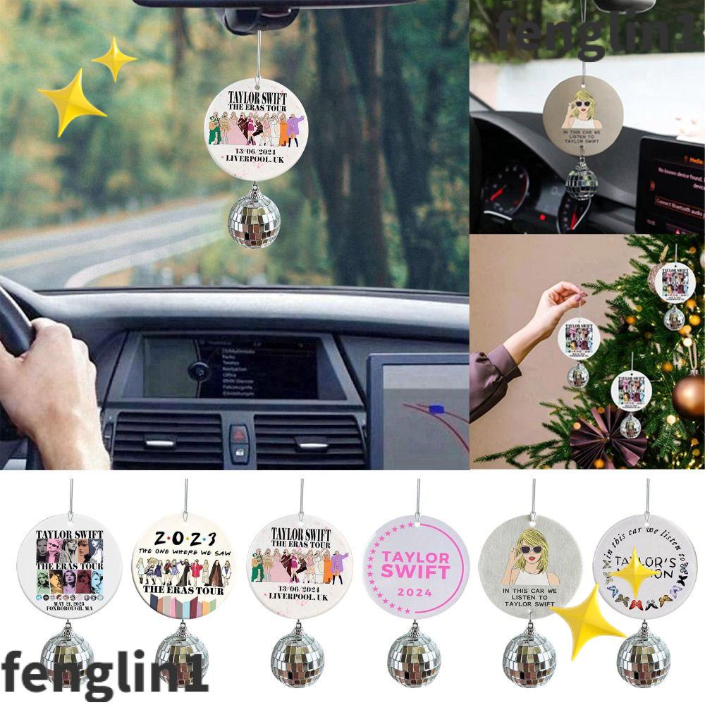 FENG Christmas Tree Pendant, Car Rearview Mirror Tree Decorations Car
