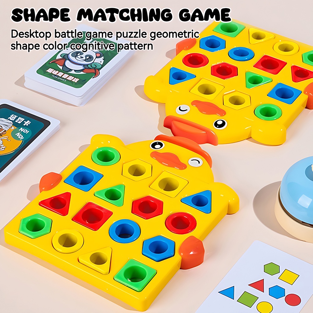 Board Game Children Puzzle Shape Matching Shape Puzzle Montessori Toys ...