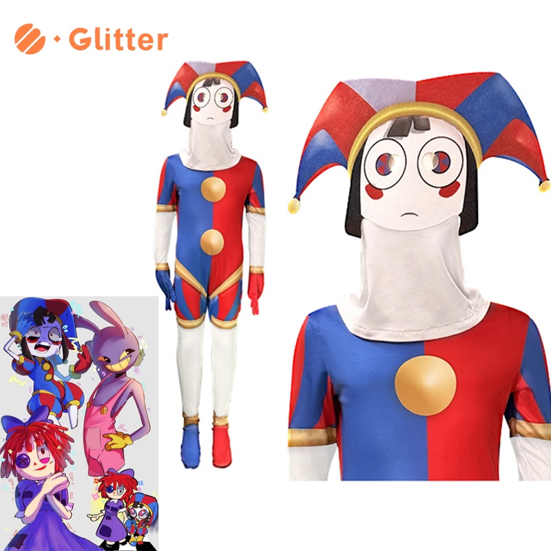 2024 The Amazing Digital Circus Costume For Kids Boy Girl Pomni