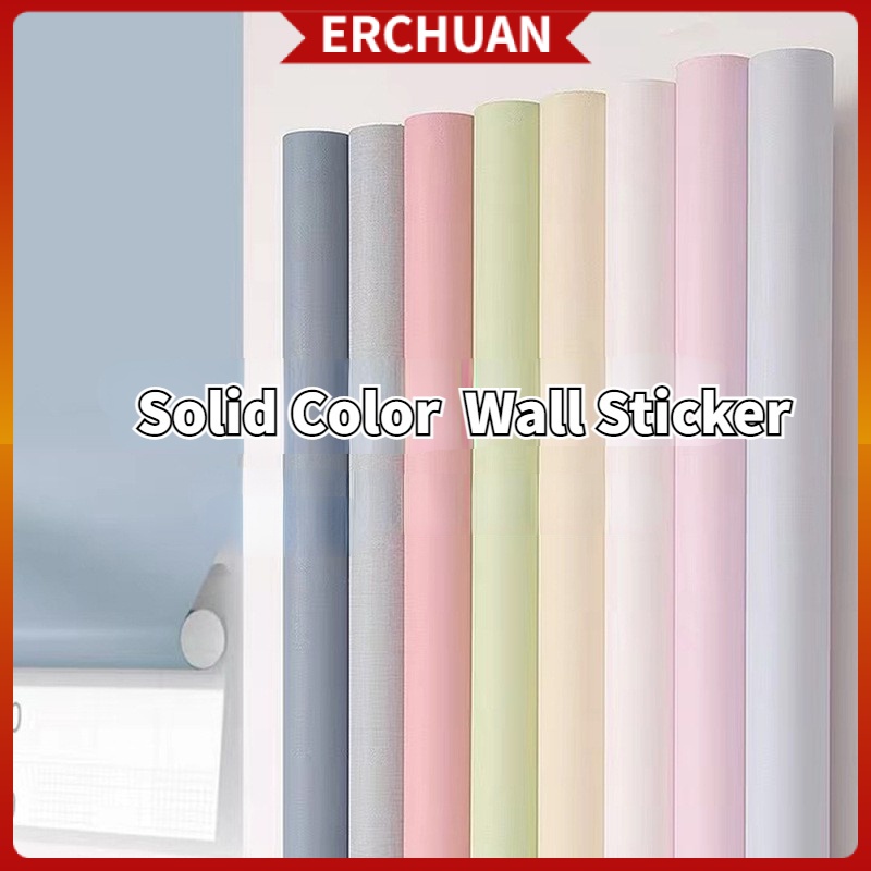 Solid Color Wall Sticker Self-Adhesive Wallpaper Wholesale Living Room ...
