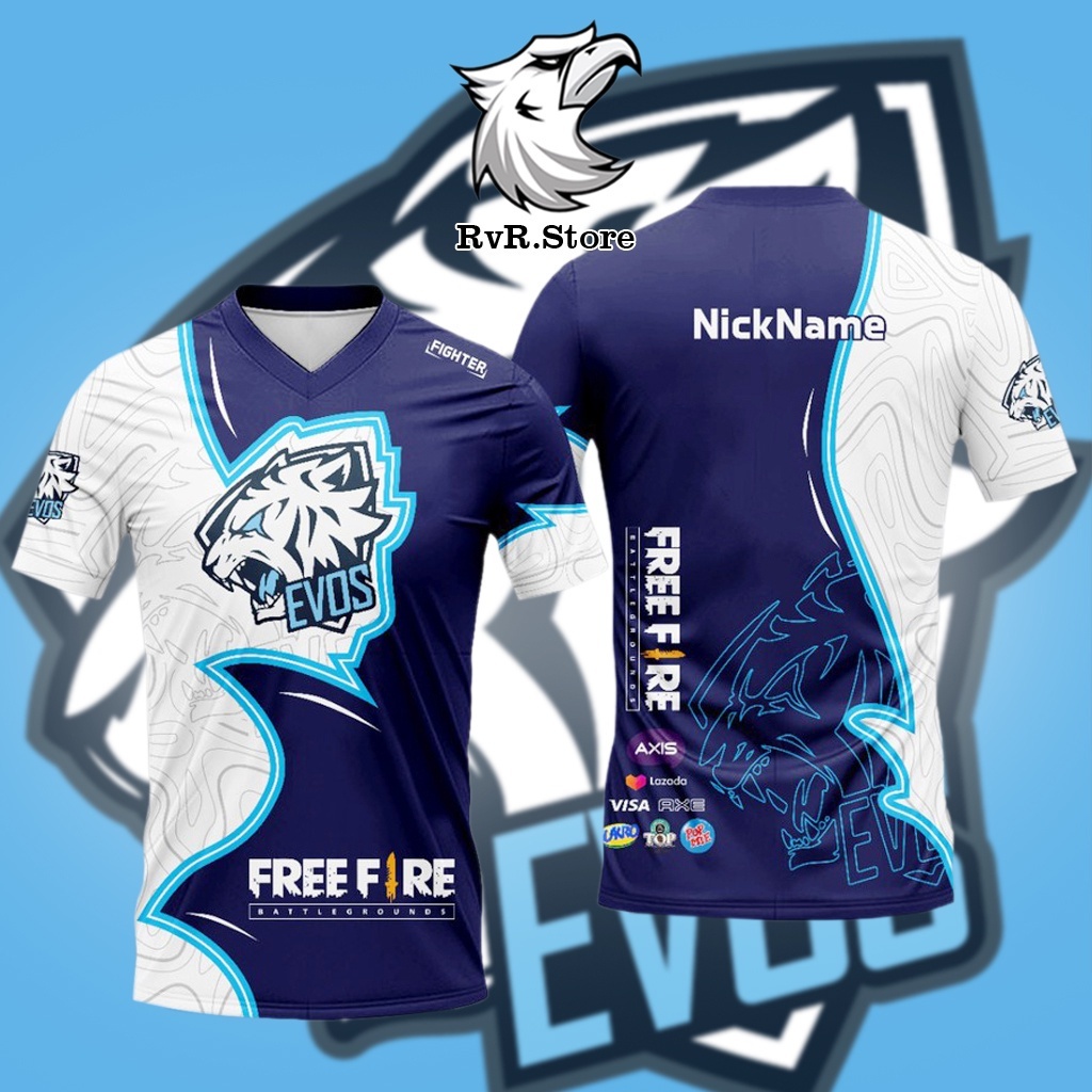 Esport Jersey Baju Game Evos Freefire Ff Mobile Legends Ml Aov Pubg