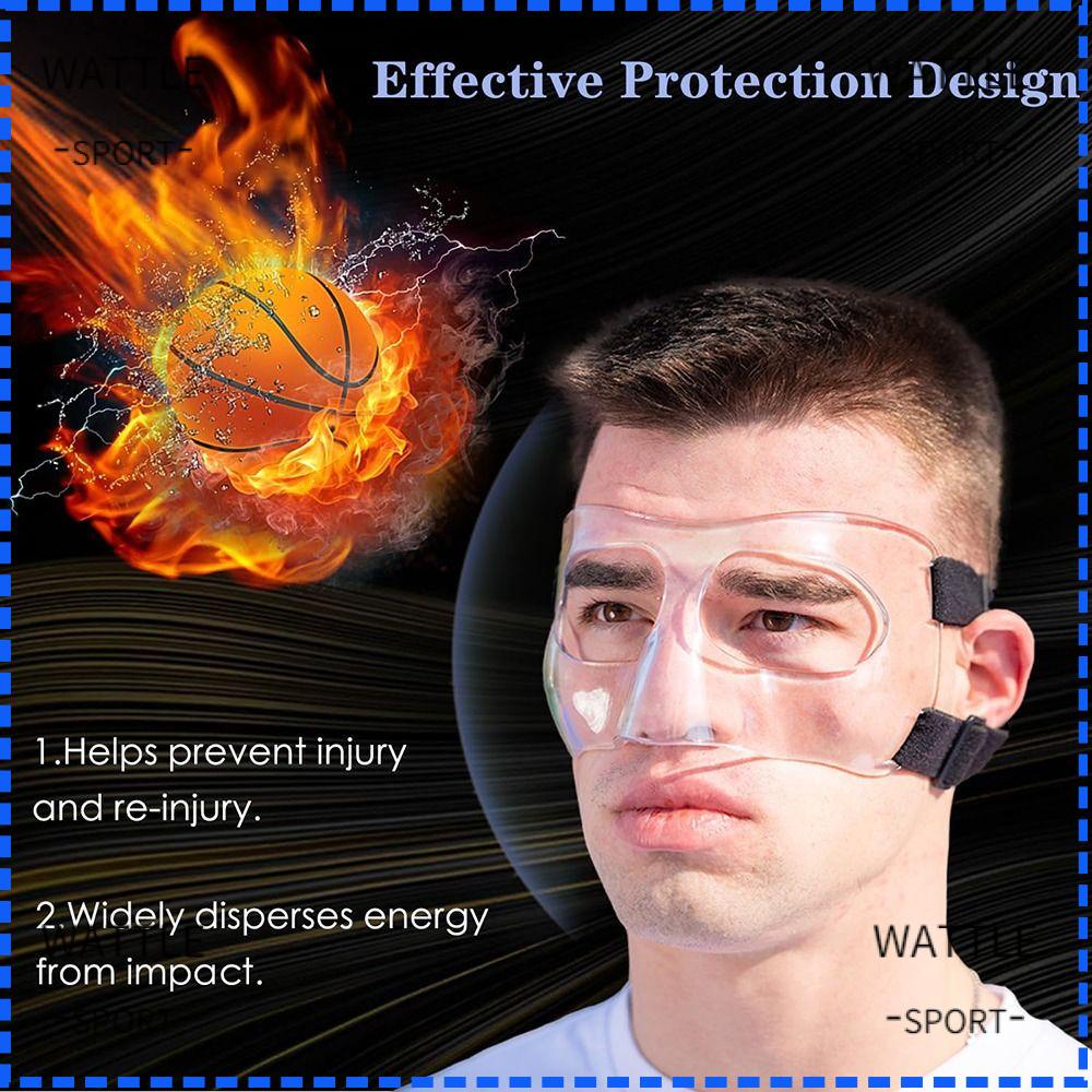 WASPORT Face Shield , Soft Padding Sports Face Guard, Universal
