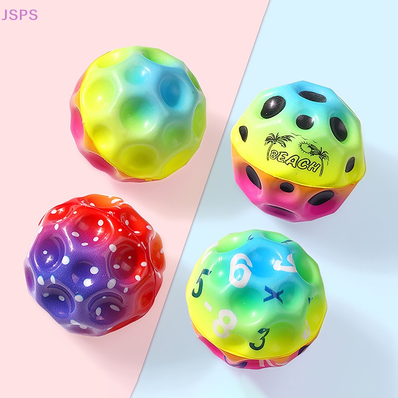 JSPS High Resilience Hole Ball Soft Bouncy Ball Anti-fall Moon Shape ...