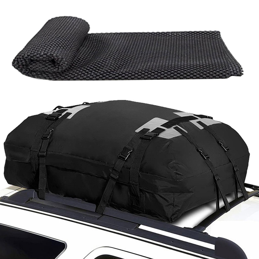 600D Waterproof Car Roof Top Rack Bag Universal Travel Luggage Storage ...