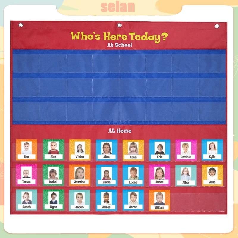 SELAN Classroom Management Pocket Chart for Classroom Preschool ...