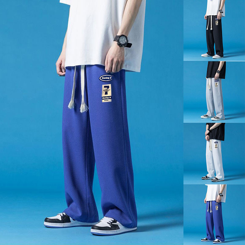 Classic Straight Leg Pants Basic Men Pants Loose Fit Long Pants Men ...