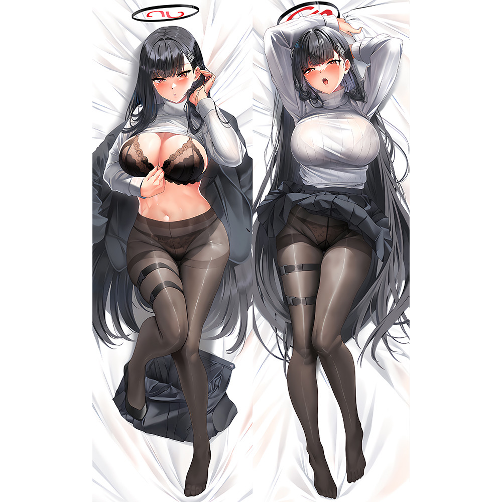 Silver-Haired Femme Fatale Dakimakura – 2WAY Body Pillow Cover