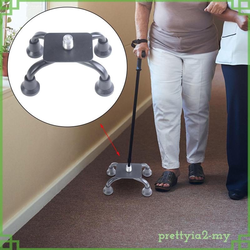 [PrettyiaedMY] Cane Rubber Tips, Cane Foot Pads Universal 4 Leg Quad Support Cane Tip Extra