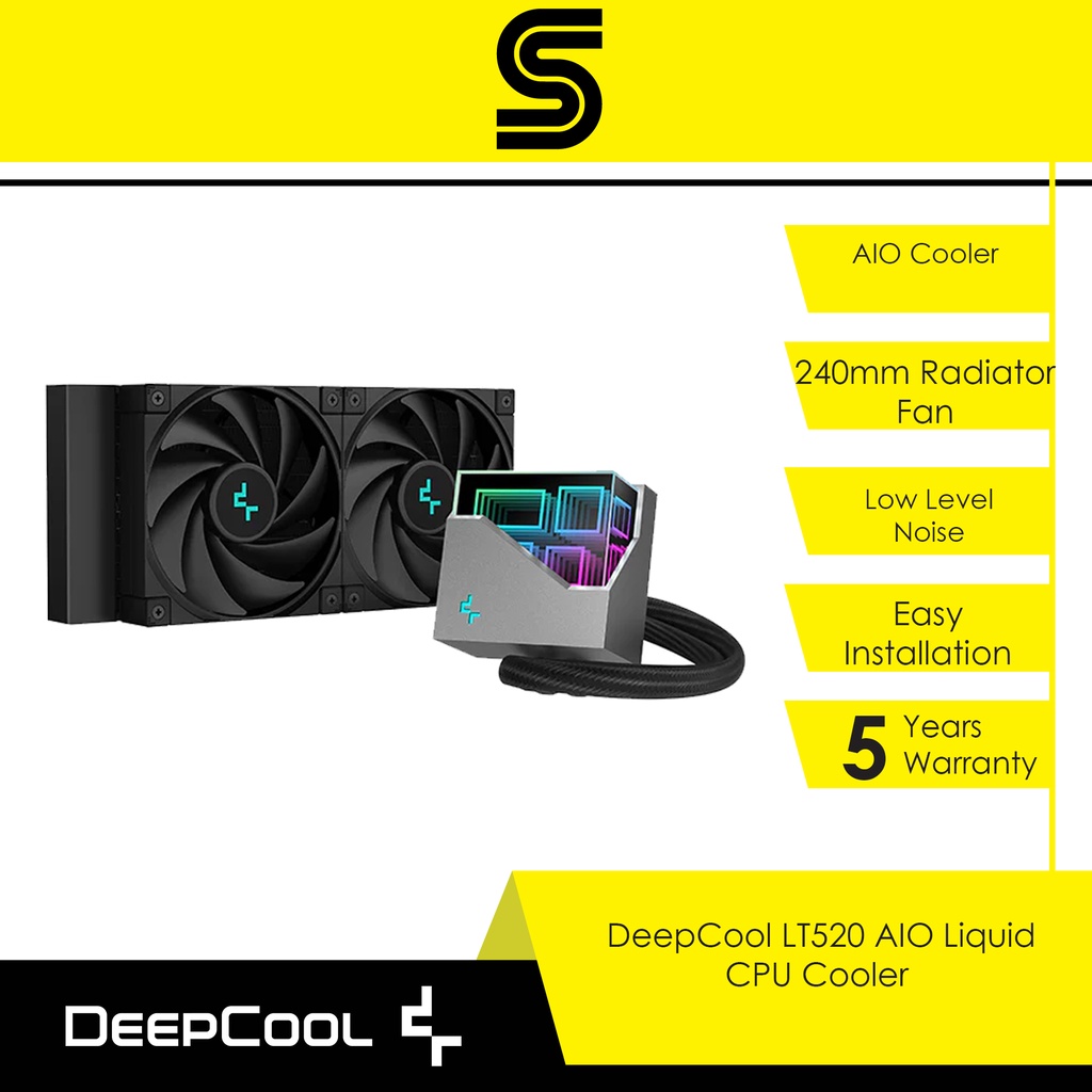 DEEPCOOL LT520 AIO Liquid CPU Cooler | Shopee Malaysia