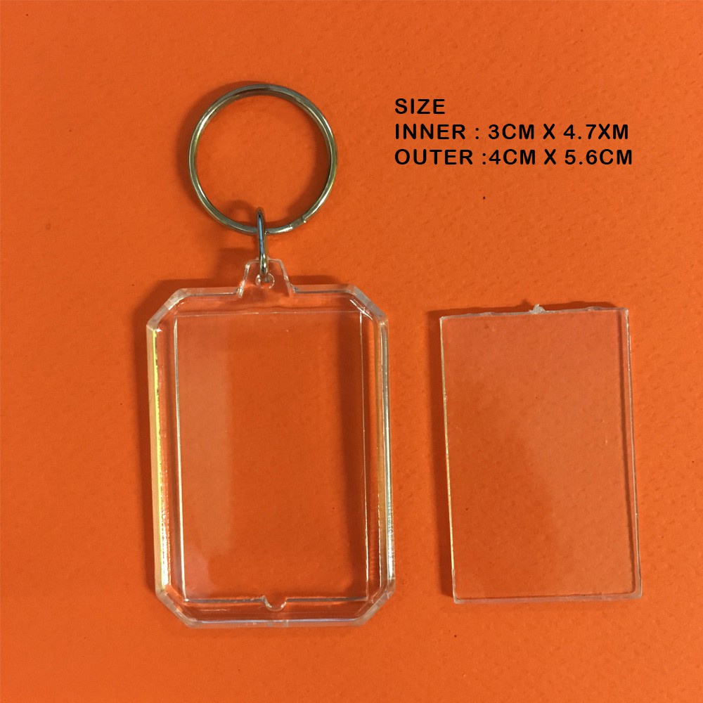 DIY Octagon shape 4*5.6cm Clear Blank Insert Photo Picture Acrylic ...