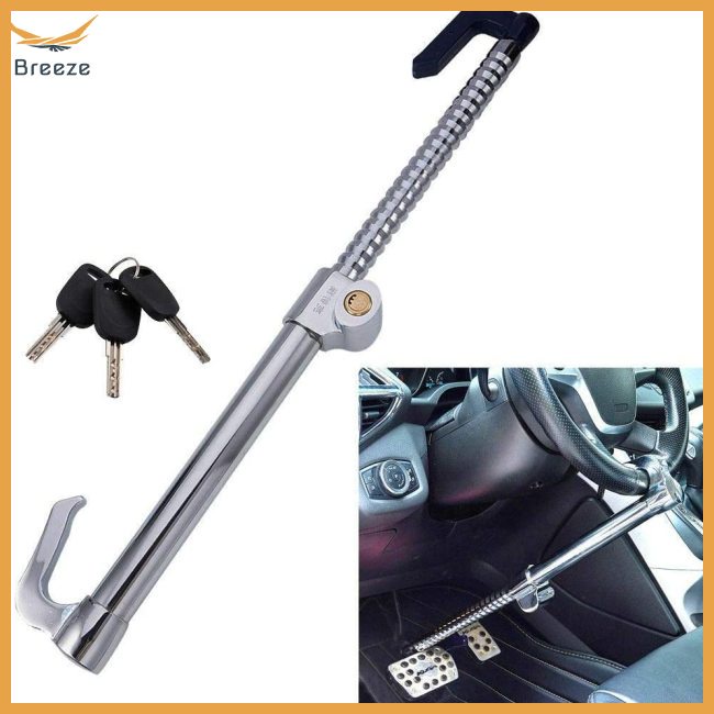 breeze Universal Steering Wheel Brake Lock Antitheft Retractable