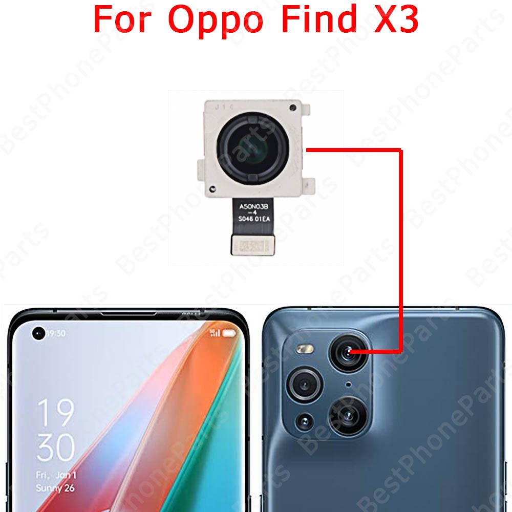 Original Front Backside Facing Camera Module For OPPO Find X3 Lite Pro ...