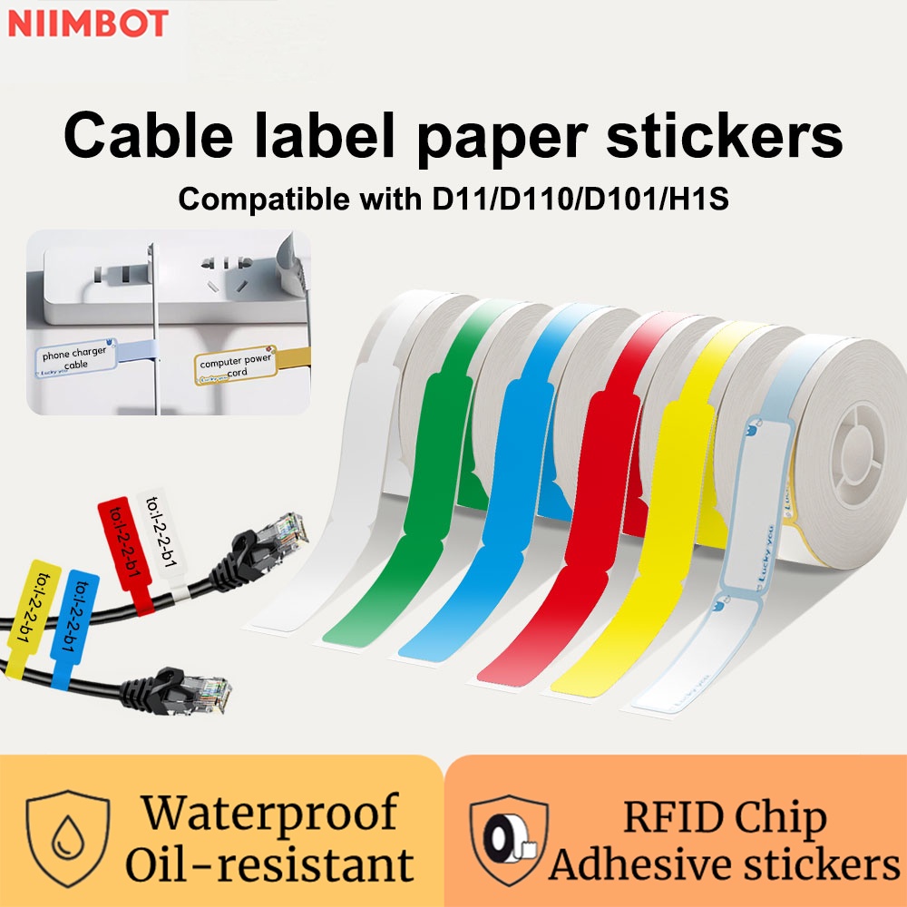 NIIMBOT White Colour, For D11/D110/D101/H1S/D11H/D110M Refill Paper Label Tape Waterproof Sticker I.1363366014