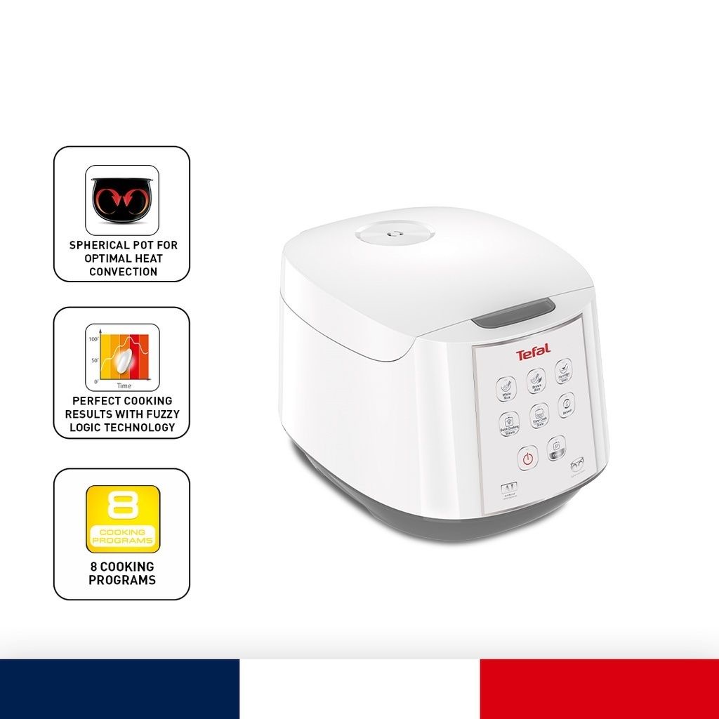 Tefal Easy Rice Fuzzy Logic Rice Cooker 1.8L (RK7321) Shopee Malaysia