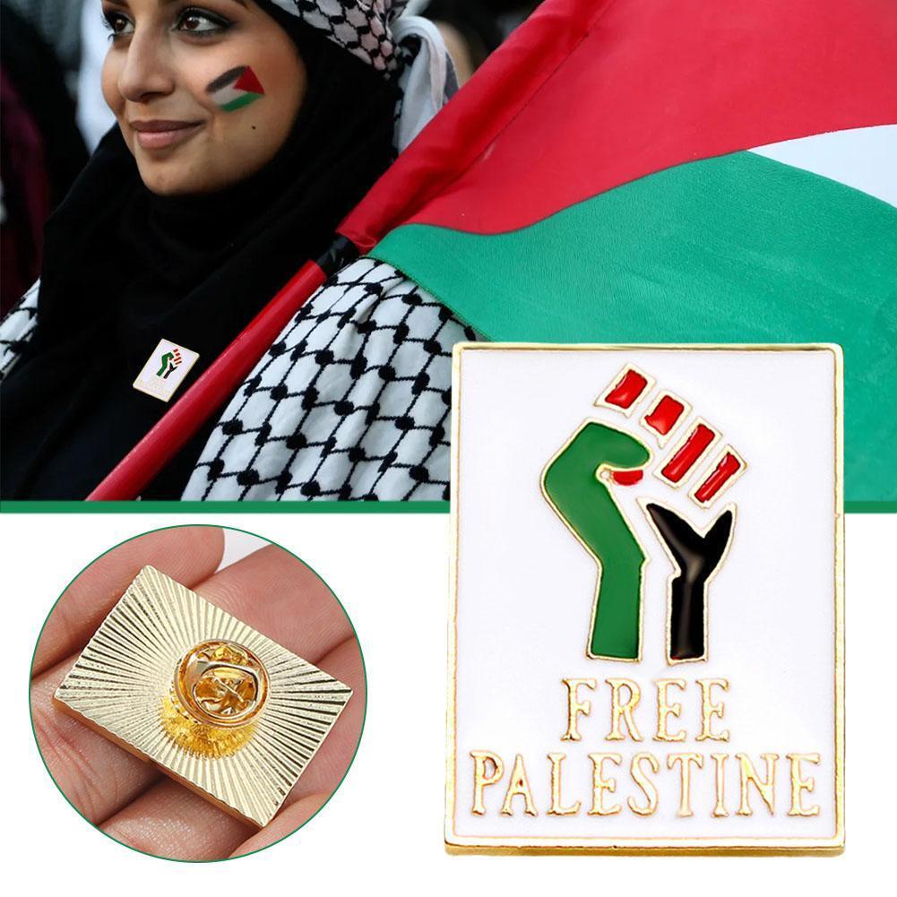 Israel Palestine Peace Free Gaza Flag Lapel Pin – Enamel, Alloy, Hat Cap Motorcycle, Trade Winds