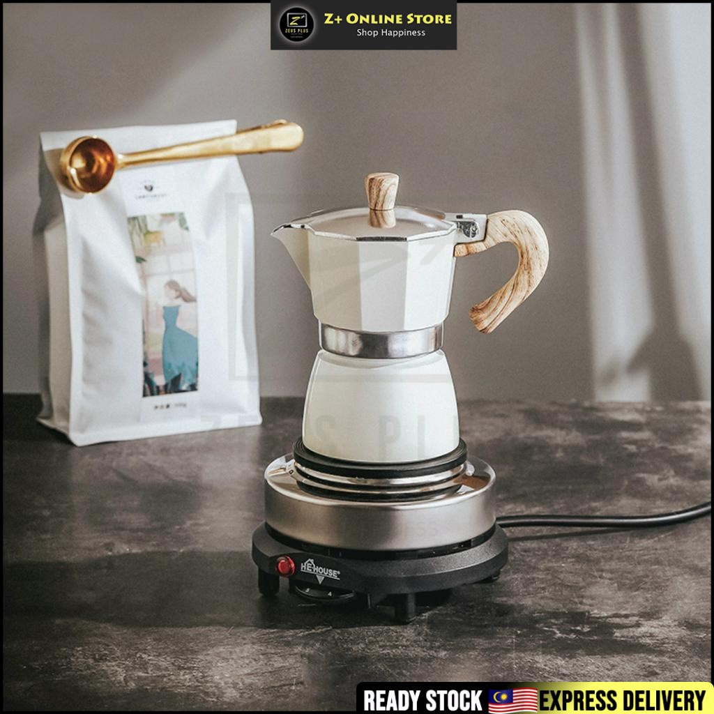 ZPLUS Express Coffee Pot Moka Pot Coffee Maker with Stove & Filter