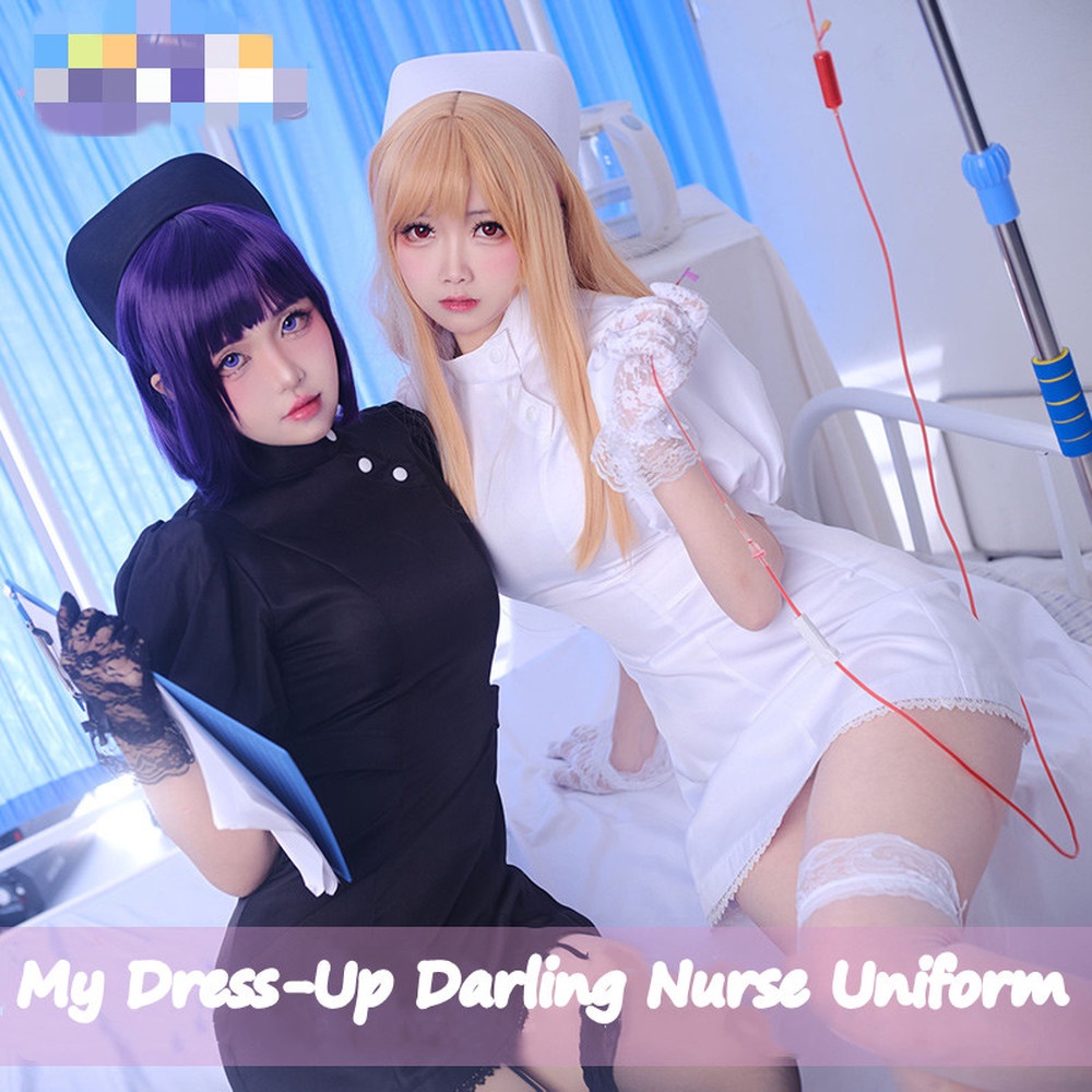 My Dress Up Darling Cosplay Costume Marin Kitagawa School JK Uniform Nurse  Dress Outfits Halloween Costume for Women | Shopee Malaysia