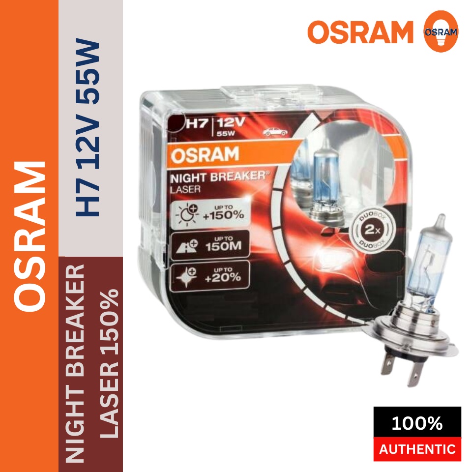 64210NL-HCB OSRAM Night Breaker Laser H7 12V 55W Headlight Bulb for Ford  Focus 3rd GEN Mk3 (2011-2018)
