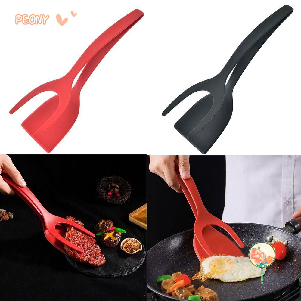 1pc 2 In 1 Multifunctional Spatula Grip Food Flip Fried Egg Tong