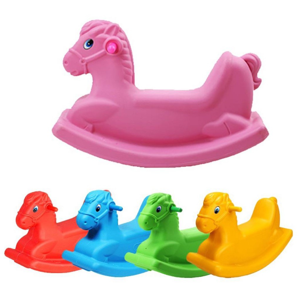 Plastic Horse Rocking Horse Baby Toys Gift, Indoor & Outdoor