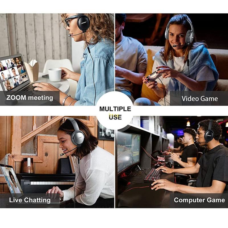 BT Replacement Braided Cable With External Microphone For Sony WH