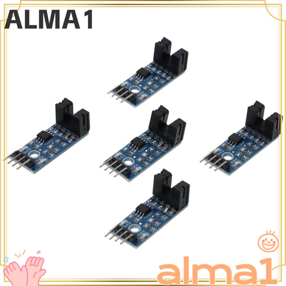 ALA 5 PCS Optical Optocoupler Module, Slot Type LM393 Speed Sensor Module, Motor Testing Module