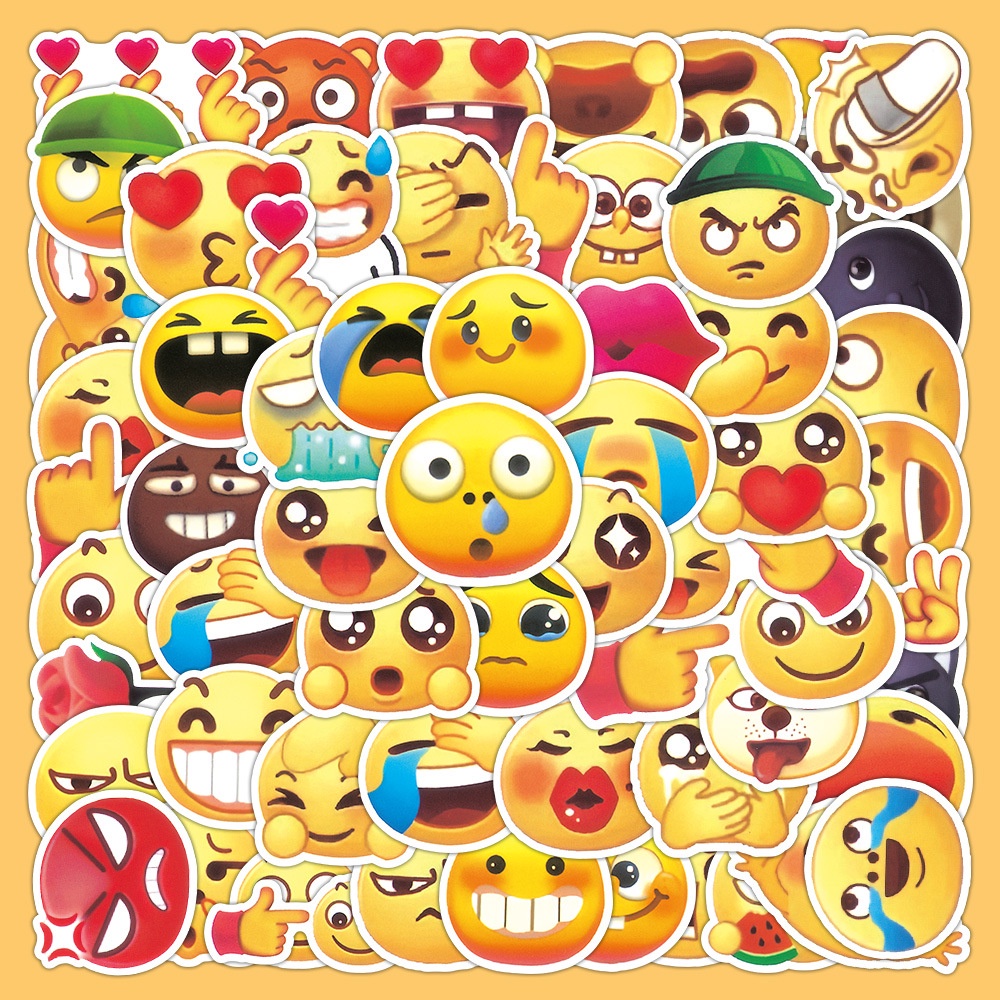 63 Pieces Soy Stickers Tik Tok emoji emoji Pack Cartoon Sand Sculpture ...