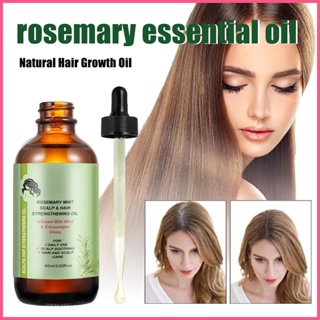 Hair Growth Essential Oil Rosemary Mint Hair Strengthening Oil Nourishing  Treatment for Split Ends and Dry